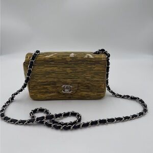 Chanel Gold and Black Crossbody Bag